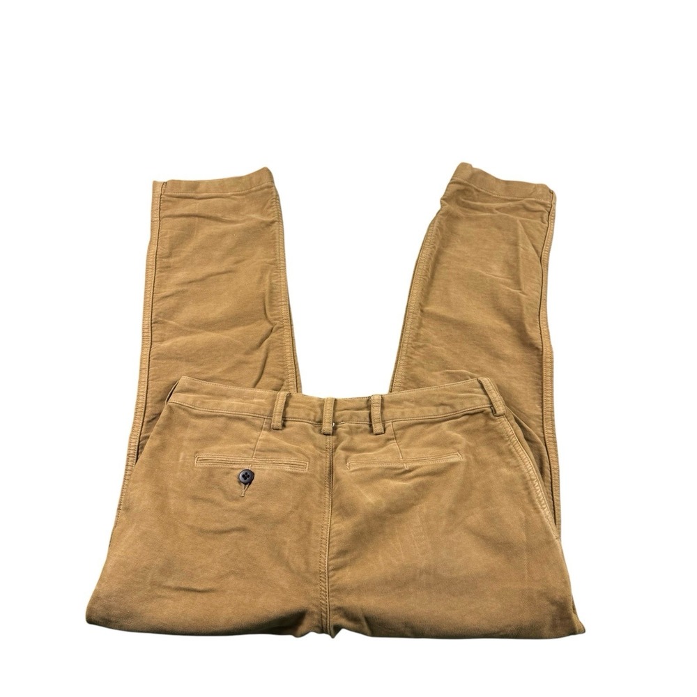 J.Peterman Brown Heavy‎ Moleskin Clasp Closure Mens Workpant Size 32x27